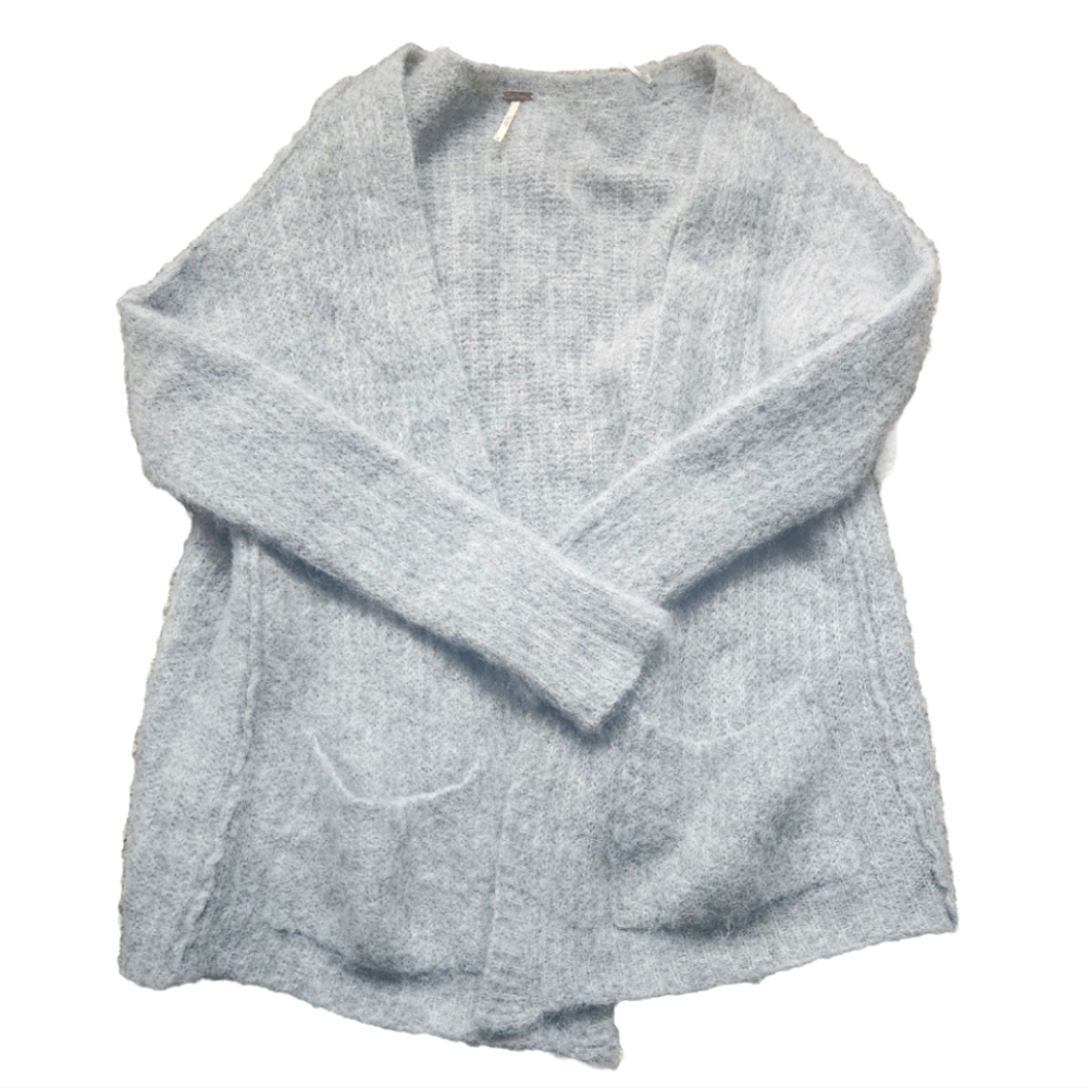 Free People Soft Heather Gray Cardigan